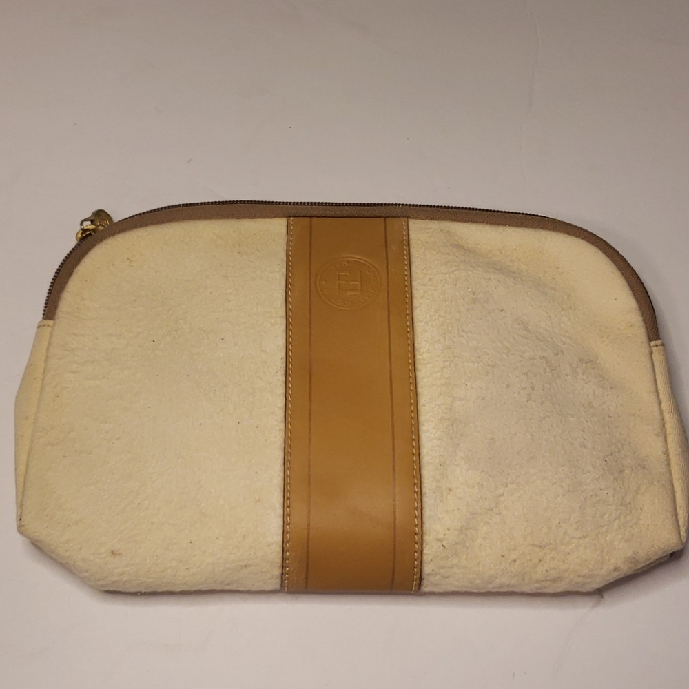 Fendi Authentic Cosmetic Bag Off-White